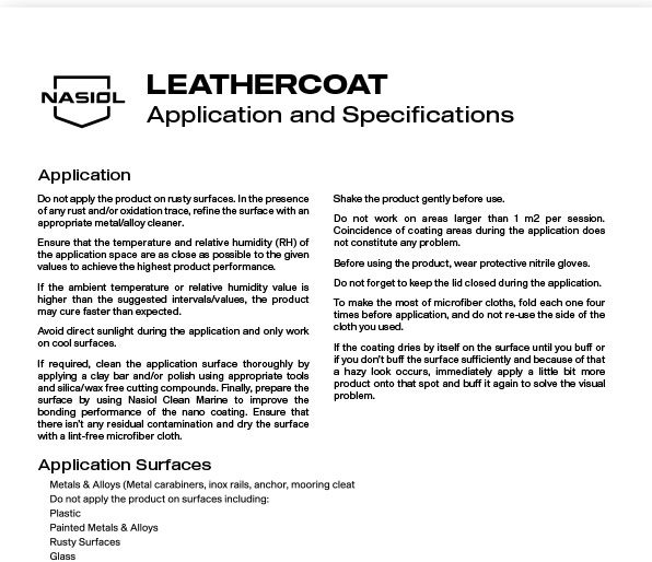 leather coat spec