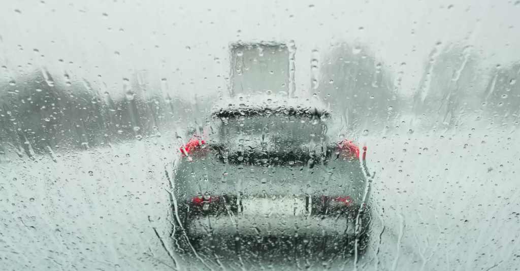 water drops car windshield